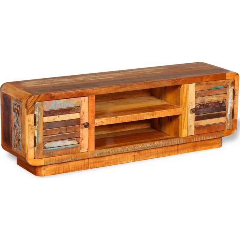 Tv-skab 120x30x40 cm i massivt genbrugstræ