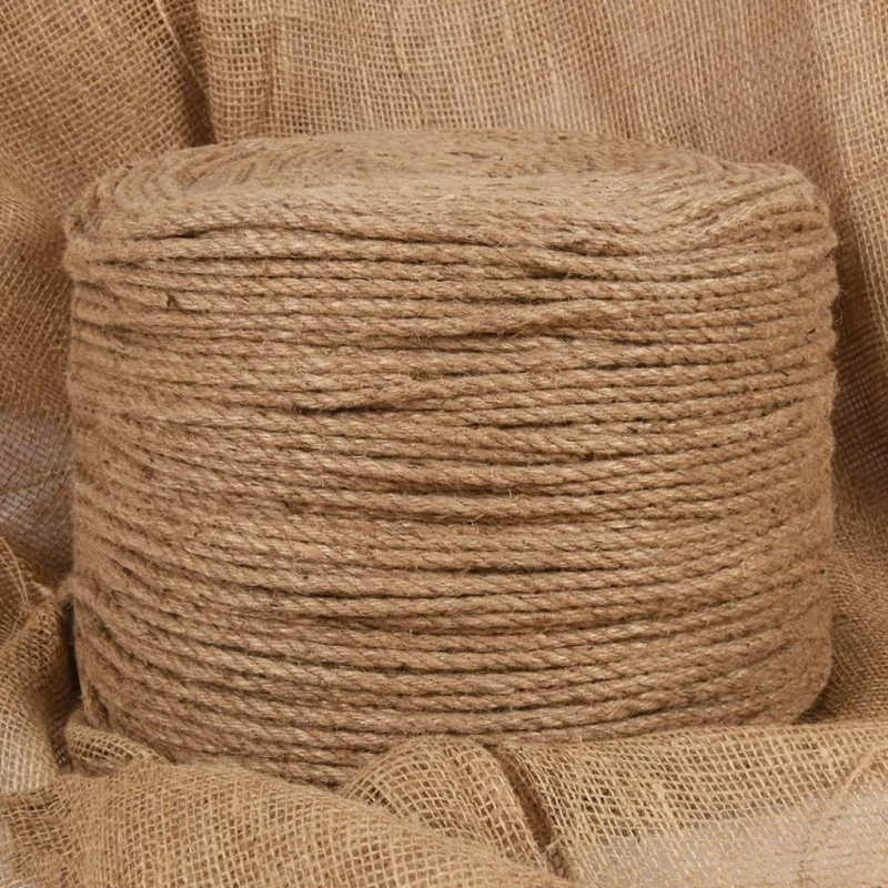 vidaXL 100% jute reb 8 mm x 500 m