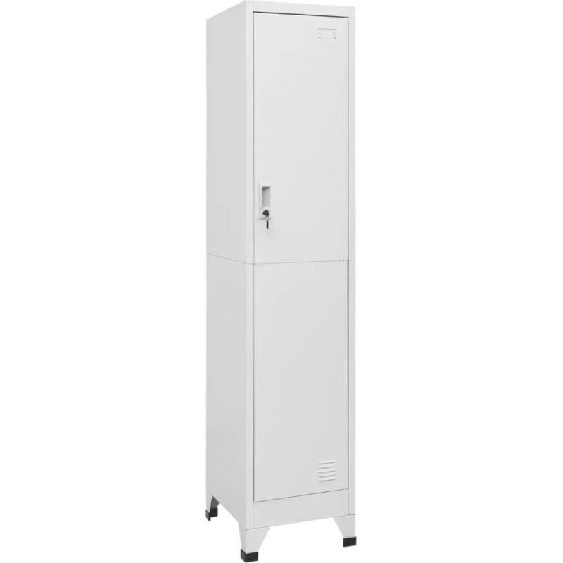 vidaXL lockerskab 38x45x180 cm - grå, 1 rum
