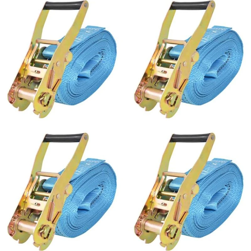 vidaXL surringsbånd 4 stk 4 ton 8 m x 50 mm blå