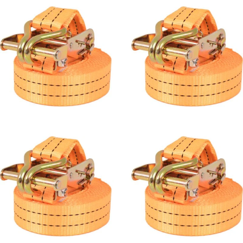 vidaXL surringsbånd 4 stk. 1 t 6 m x 38 mm orange