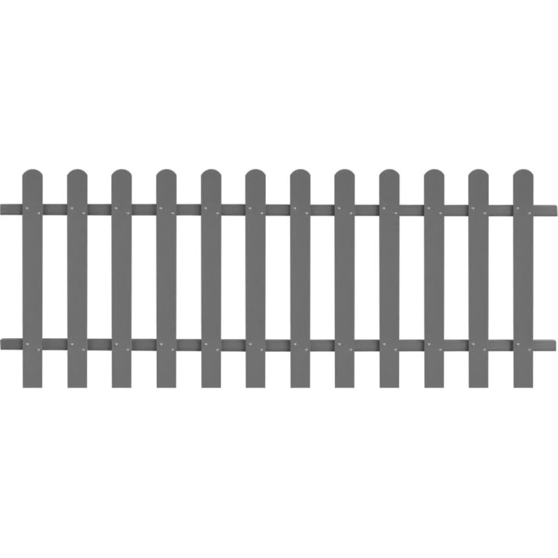 vidaXL stakit WPC 200x80 cm, grå