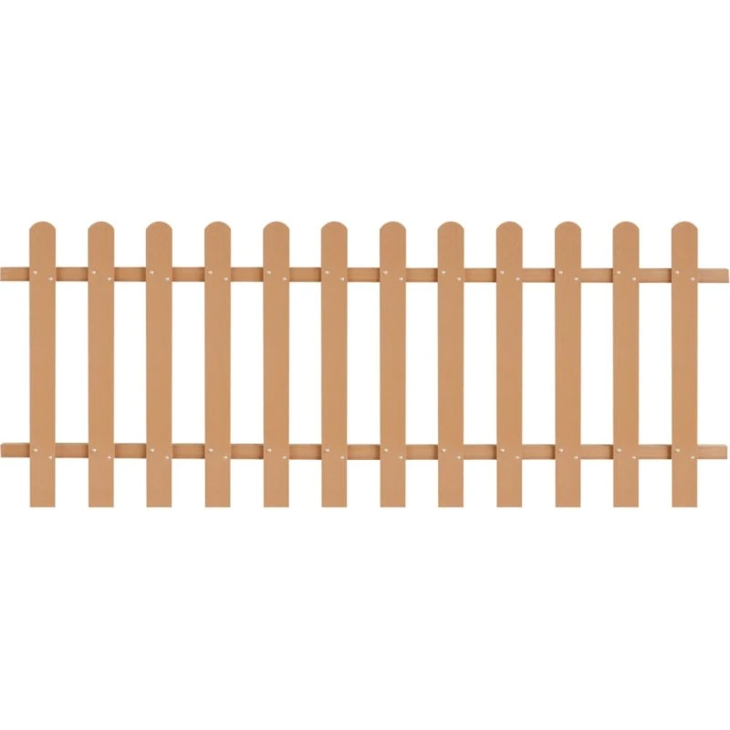 vidaXL stakit WPC 200x80 cm, brun