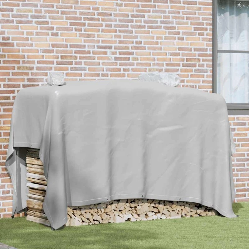 vidaXL presenning 650 g/m² 3x3 m grå