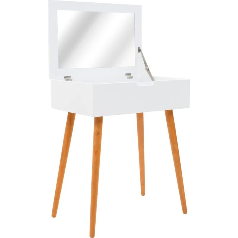 vidaXL sminkebord med spejl MDF 60x40x75 cm