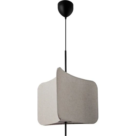 Nordlux Tinto pendel – sort/beige stof