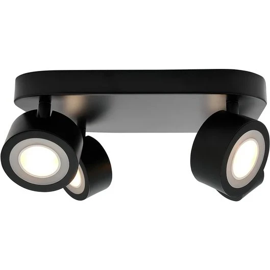 Nordlux Clyde 4-Spot loftlampe, sort