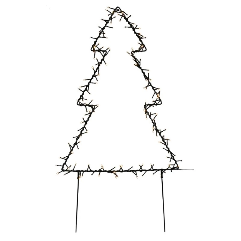 NORDIC WINTER Metal juletræ 75 cm, 175 LED