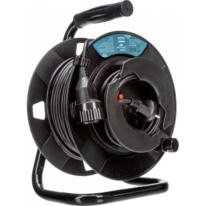 NQ Oneway Outlet kabeltromle H05VV-F 2x1,0 mm² 3 m