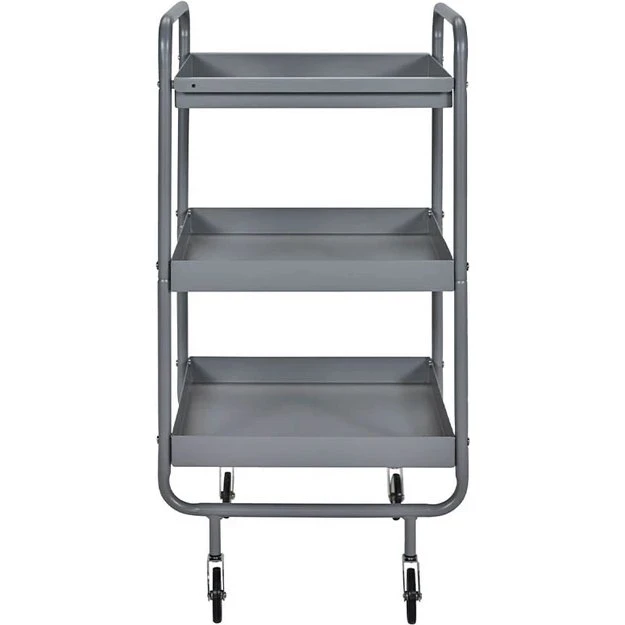 House Doctor Roll rullebord, grå stål (42×38×85 cm)