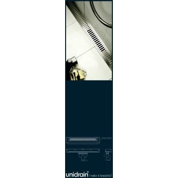 Unidrain Sampak Column 800 mm, lodret Ø75 mm, 10 mm ramme