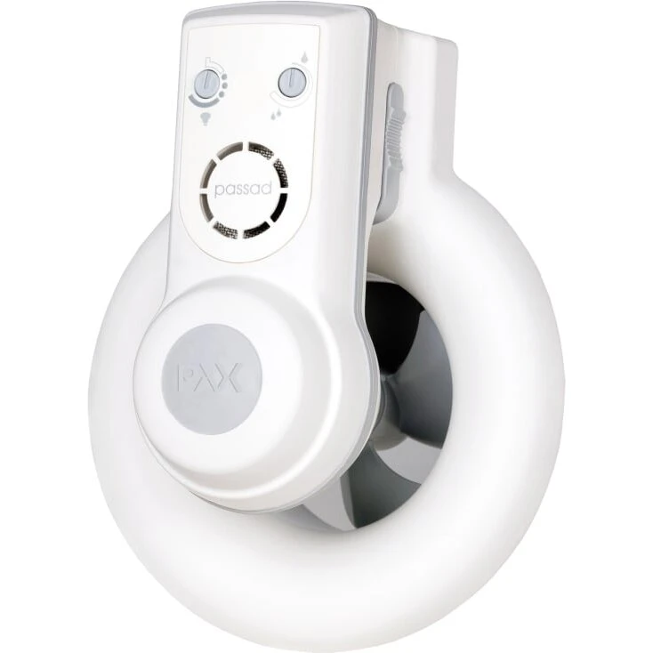Pax Passad 30 badventilator Ø100 mm, hygrostat & sensor, hvid
