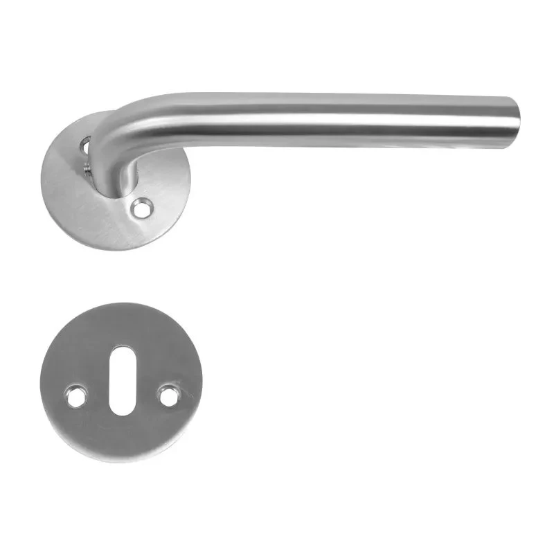 Home-it L-greb dørhåndtag Ø16 mm i rustfrit stål med fast roset