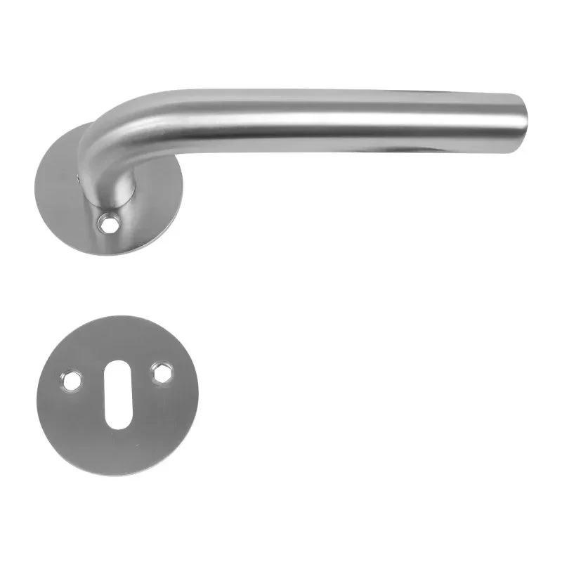 Home-it Dørgreb Ø19 mm L-greb, rustfrit stål, fast roset
