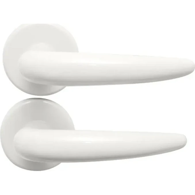 Home-it Coupé dørgreb i plast, hvid (op til 65 mm)
