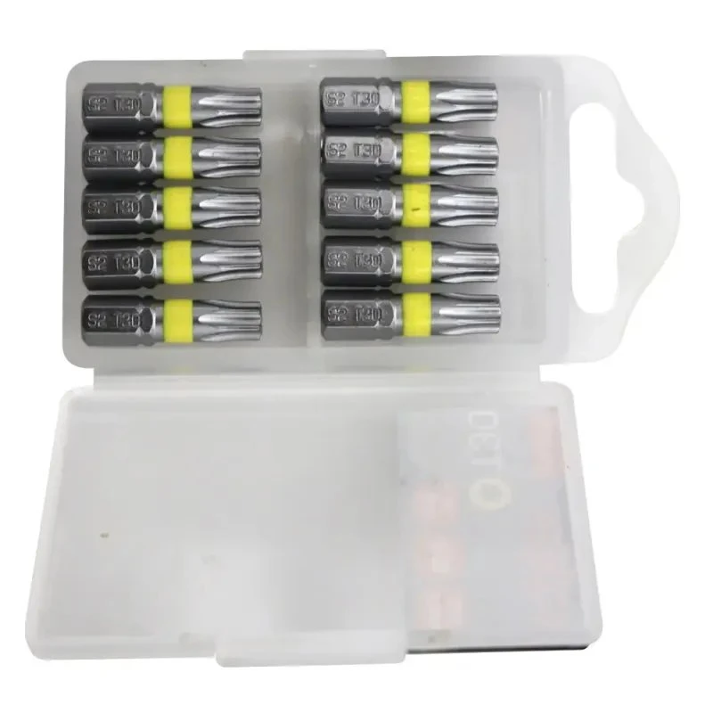 Boxer bits TX30 S2 10 stk 25 mm 1/4" gul