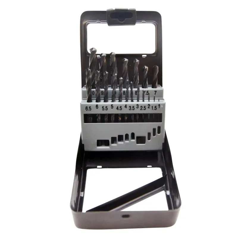 Boxer HSS borsæt 19 dele (1–10 mm) i stålboks