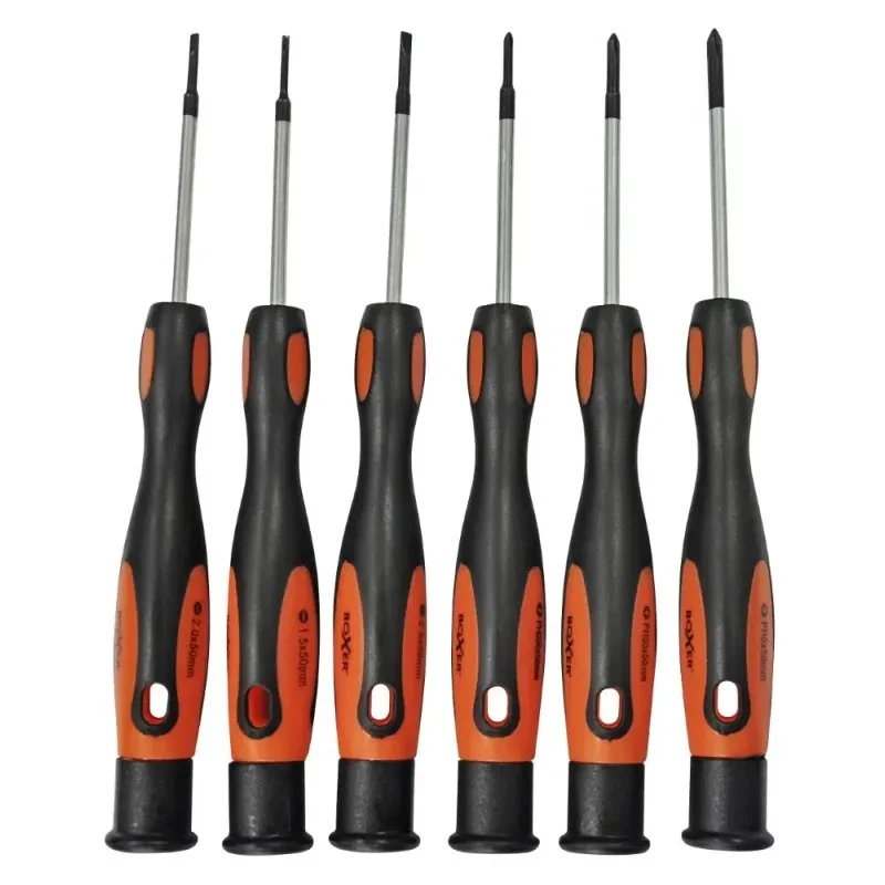 Boxer PH/LK præcisionsskruetrækkersæt 6 dele – sort/orange