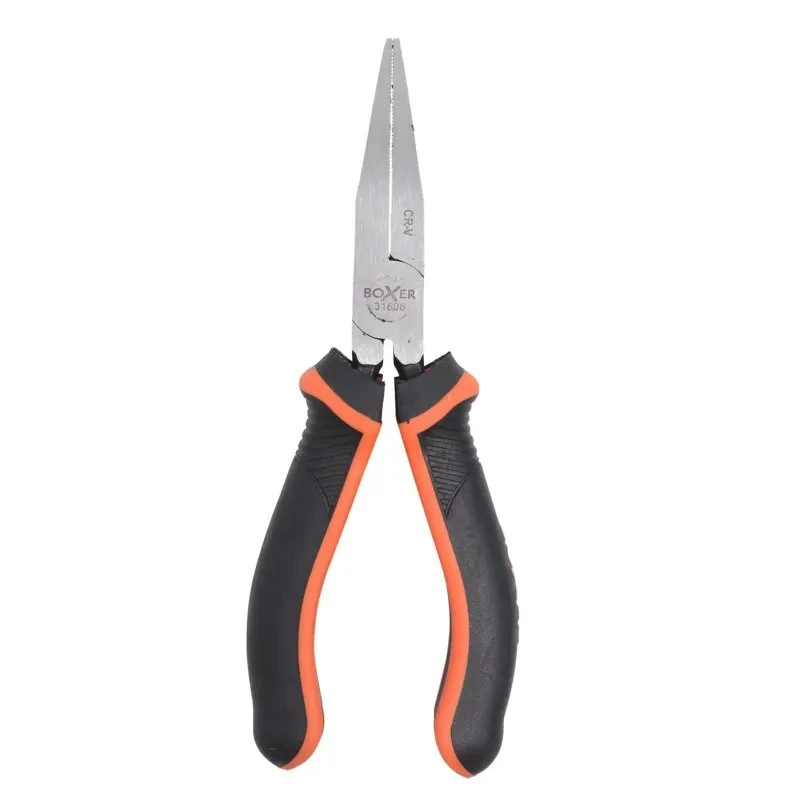 Boxer fladtang 160 mm CR.V stål, børstet nikkel