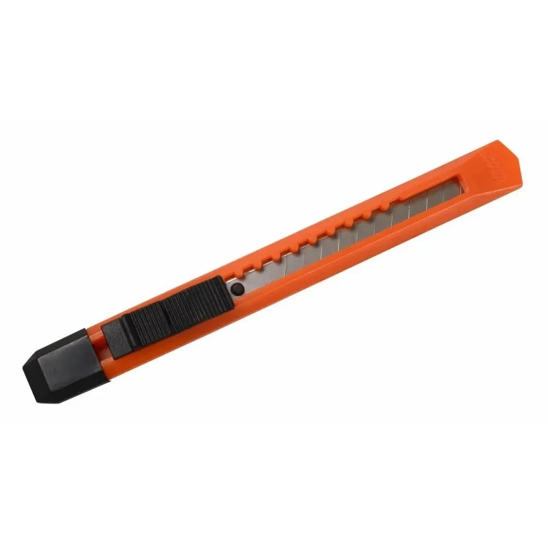 Boxer hobbykniv 9 mm plast, 13 cm – sort/orange