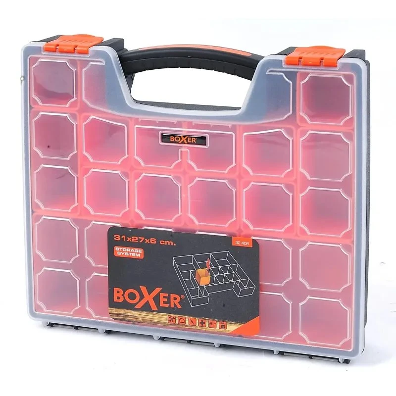 Boxer Sortimentsboks 15 flytbare rum, sort (31x27x6 cm)