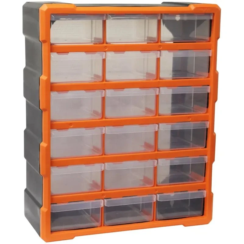 Boxer Sortimentskasse 18 skuffer 32506 (klar, 47,5×38,5×18 cm)