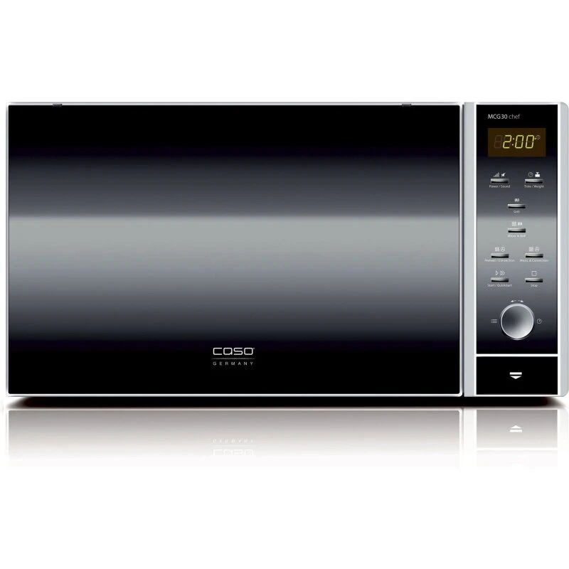 Caso MCG30 Chef kombi-mikroovn 30L, stål/sort, 900W