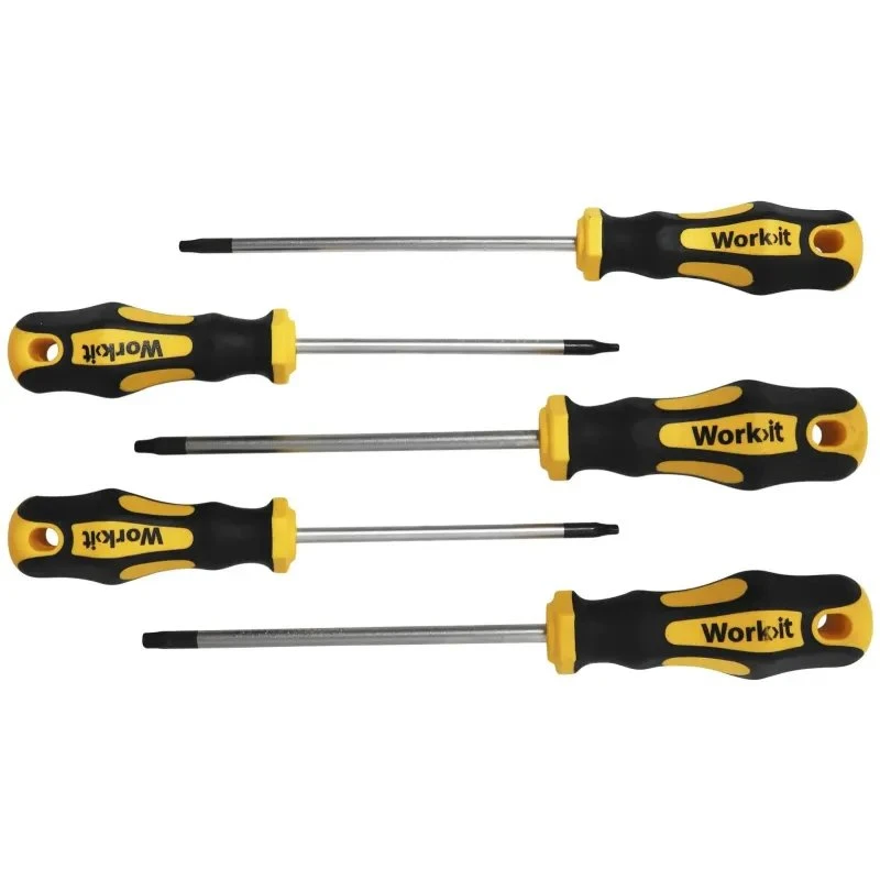 Work-it TORX skruetrækkersæt 5 dele (T10–T30, CRV)