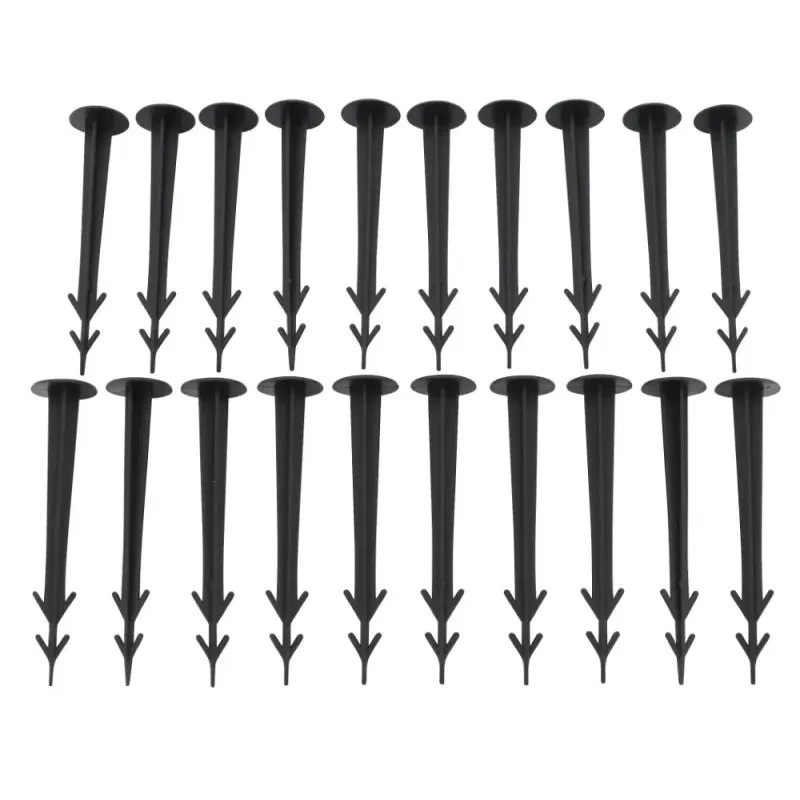 HOME Itjordspyd til ukrudtsdug 20 stk, 11 cm, sort