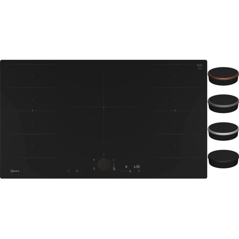 Neff N90 Induktionskogeplade 90 cm Flex Design – Metallic Silver