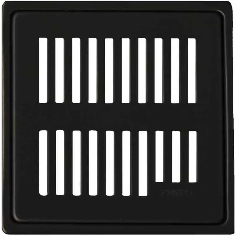 Purus RIB ramme og rist 150x150 mm, mat sort