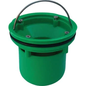 Maxiflex universal indbygningsvandlås, grøn PP til 75/110 mm