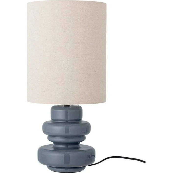 Bloomingville Fabiola bordlampe Ø24x51 cm - blå glas