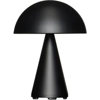 Hübsch Mush LED-batteridrevet bordlampe, mat sort, 20 cm