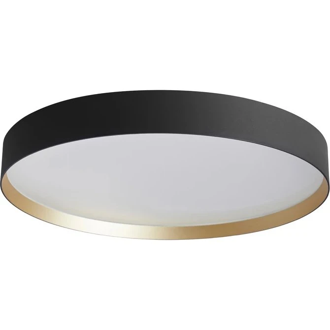 LOOM DESIGN Lucia 60 loftlampe, sort/guld Ø60 cm