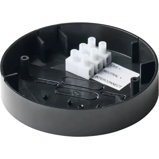 LIFE monteringsdåse til 230V røgalarm, sort (200233)