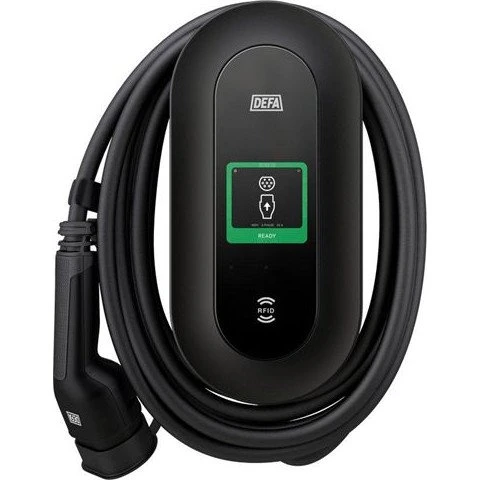 DEFA Power HOME 22 kW ladeboks med 6 m kabel, sort
