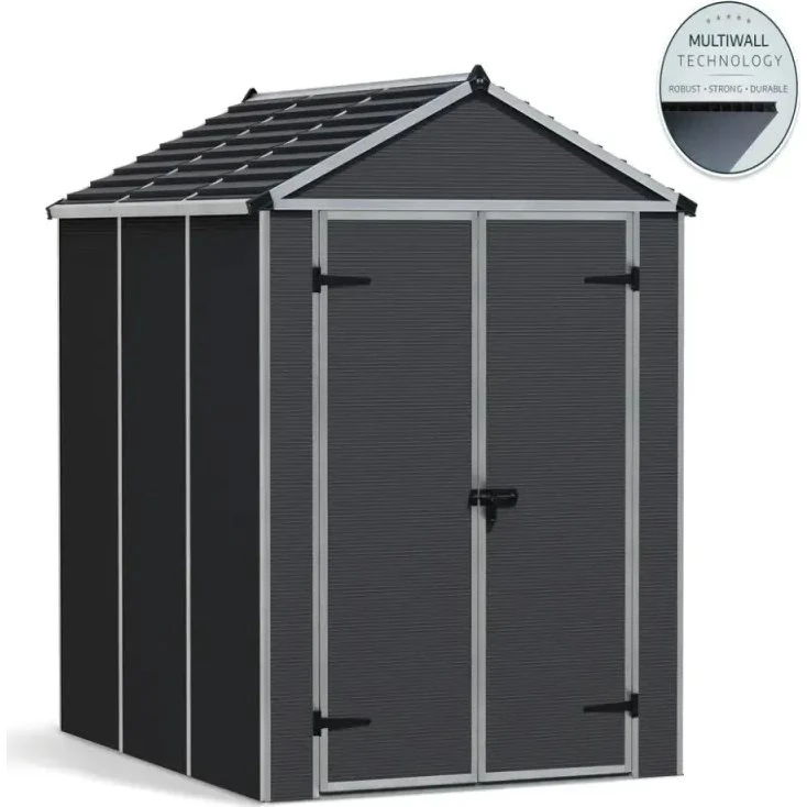 Palram - Canopia Rubicon skur 4,2 m² mørkegrå