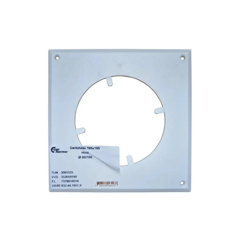 Thermex 832.49.1651.9 dækplade 165x165 mm, hvid