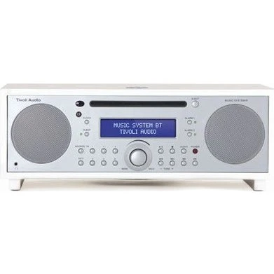 Tivoli Audio Music System BT – Hvid/Sølv CD/FM/AM/Bluetooth