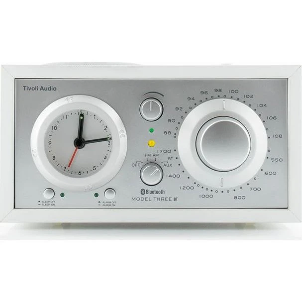 Tivoli Audio Model Three BT USB – DAB+/FM, Bluetooth, hvid/sølv