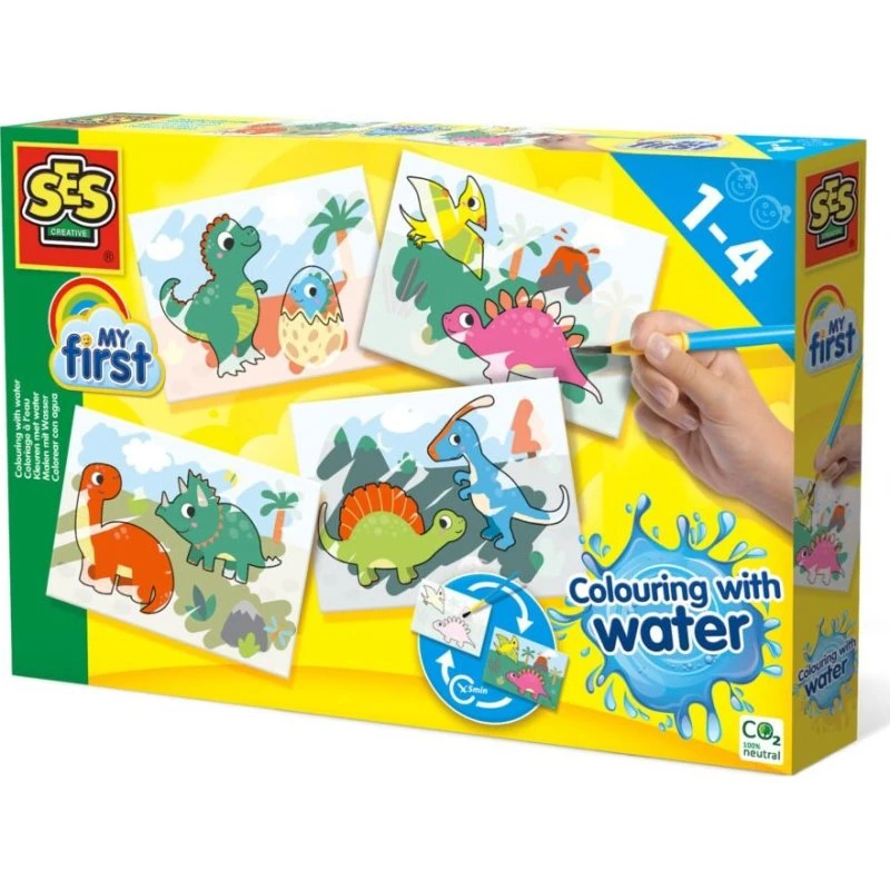 SES Creative Mal med vand - Dinosaurer