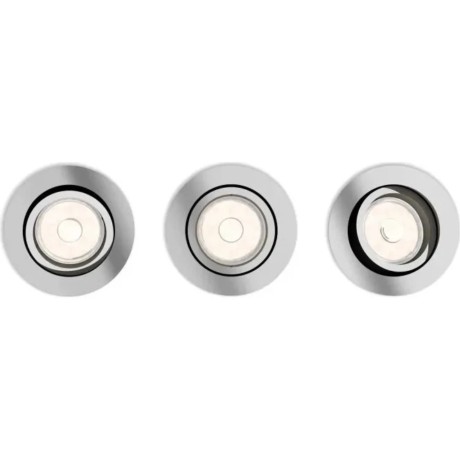 Philips myLiving DONEGAL indbygningsspot krom 3xGU10 230V