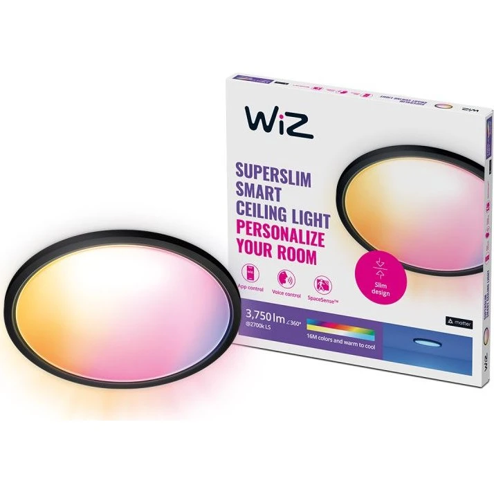 WiZ Ceiling 32W B 27–65K RGB – Sort