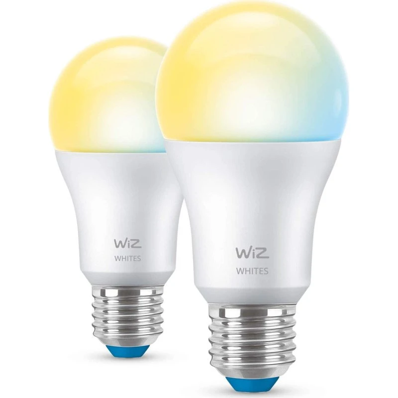 WiZ WiFi Smart LED E27 60W 806lm Varm-kølig 2-pak