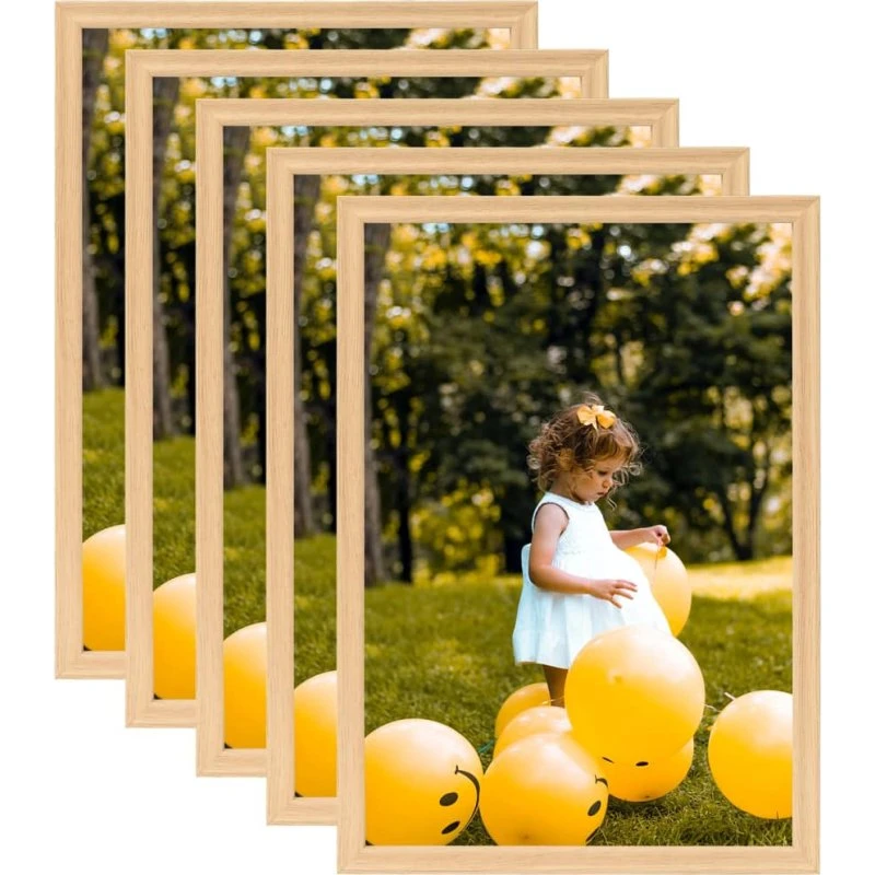 vidaXL billedrammer 5 stk. 70x90 cm lys eg