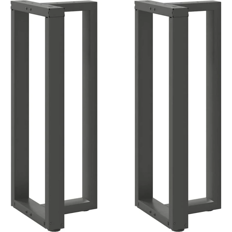 vidaXL T-formede barbordsben 2 stk. antracit 50x35x(100-101) cm