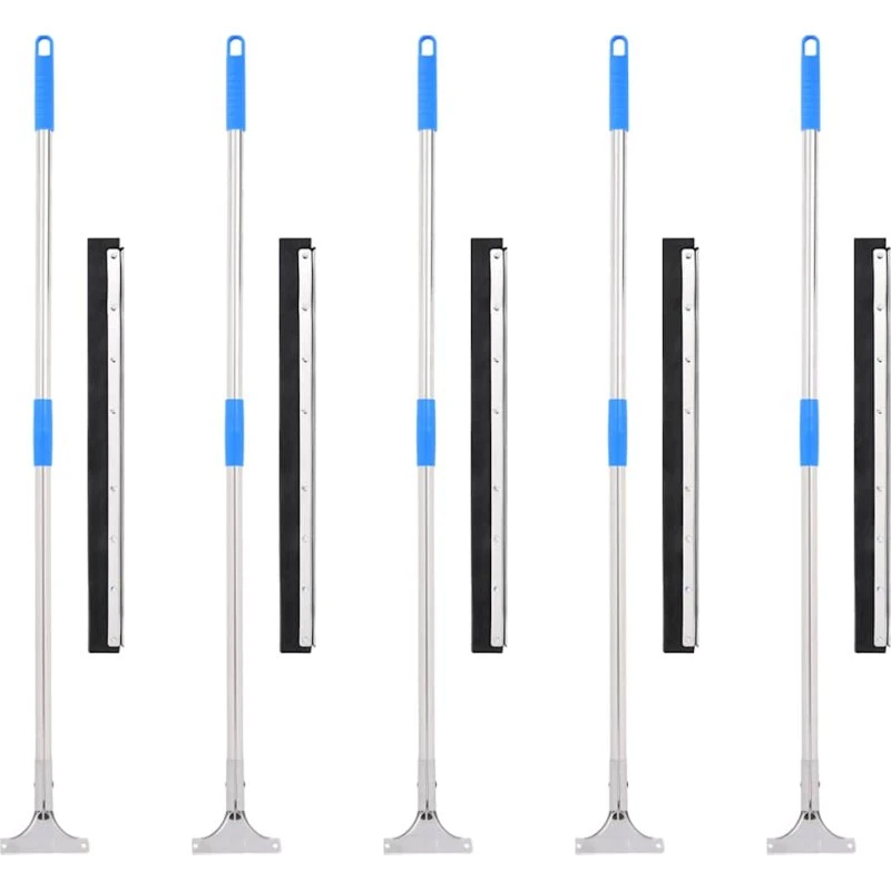 vidaXL Gulvskrabere 5 stk. 60 x 122,5 cm stål/gummi