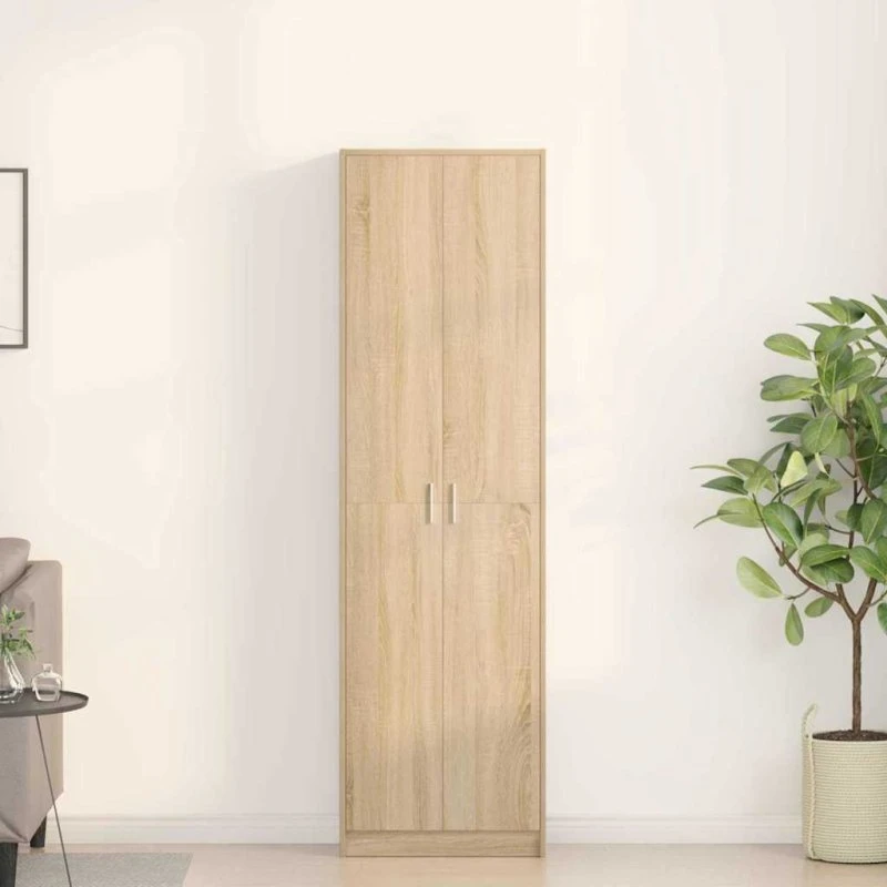 vidaXL Garderobeskab Sonoma-eg 55 x 25 x 189 cm
