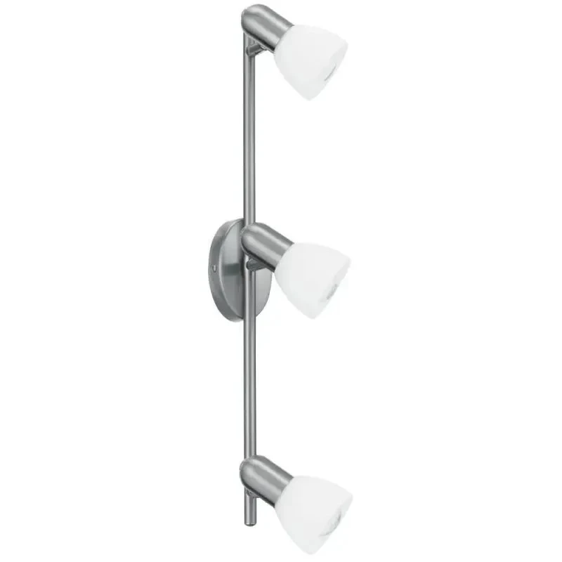 Eglo Palma 3L spotskinne 26933, børstet stål (E14)